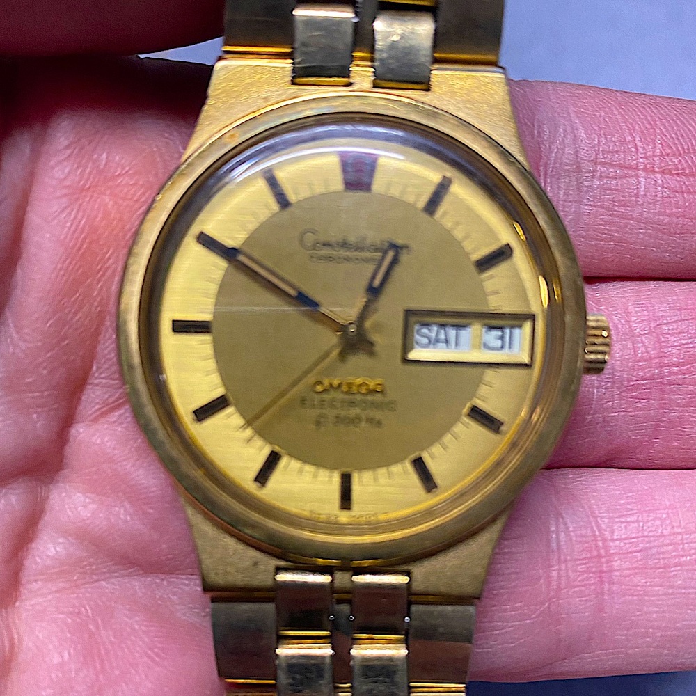 Vintage Gold Omega Constellation men’s watch